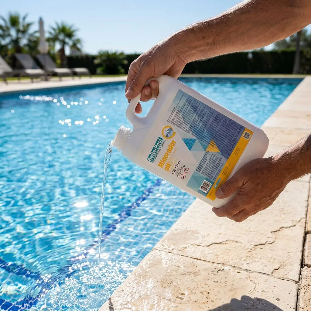 Reductor pH piscina: guía de ácido sulfúrico y más