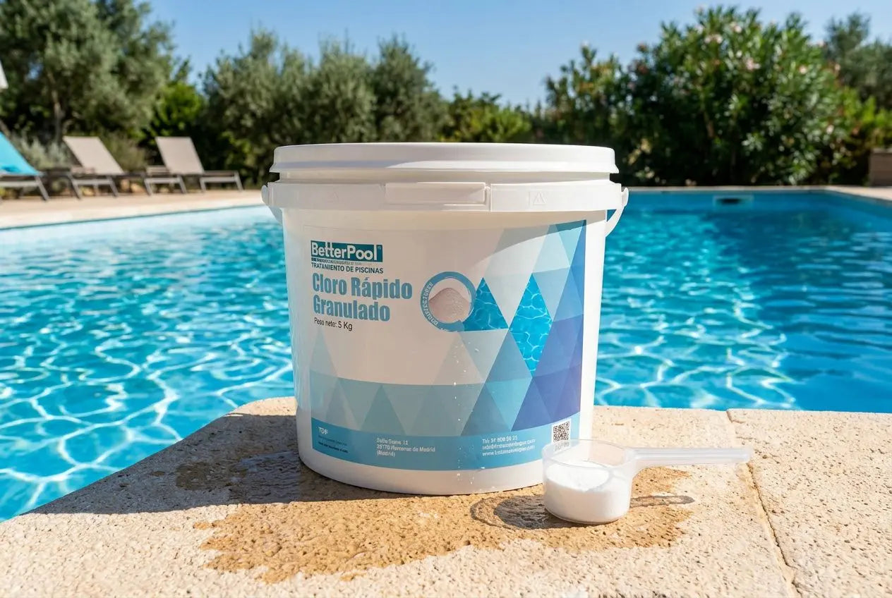 Tabla de cloro para piscinas: cantidad por litro y tipo