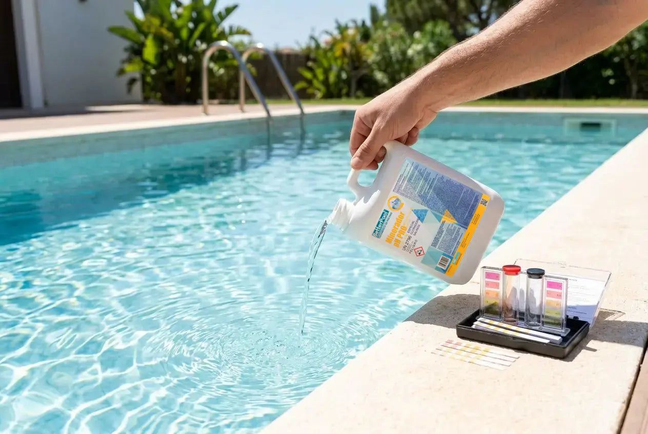 Reductor pH piscina: guía de ácido sulfúrico y más