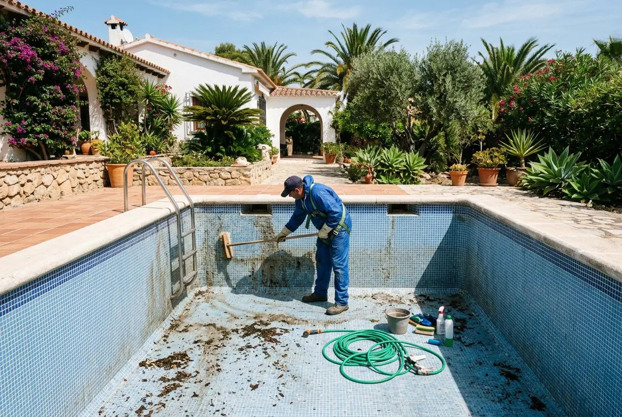Cómo limpiar una piscina vacía: consejos y pasos clave