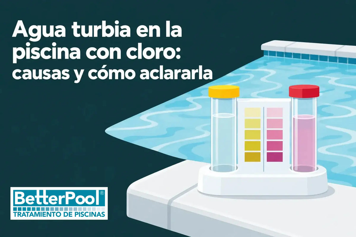 Agua turbia en la piscina con cloro: causas y cómo aclararla